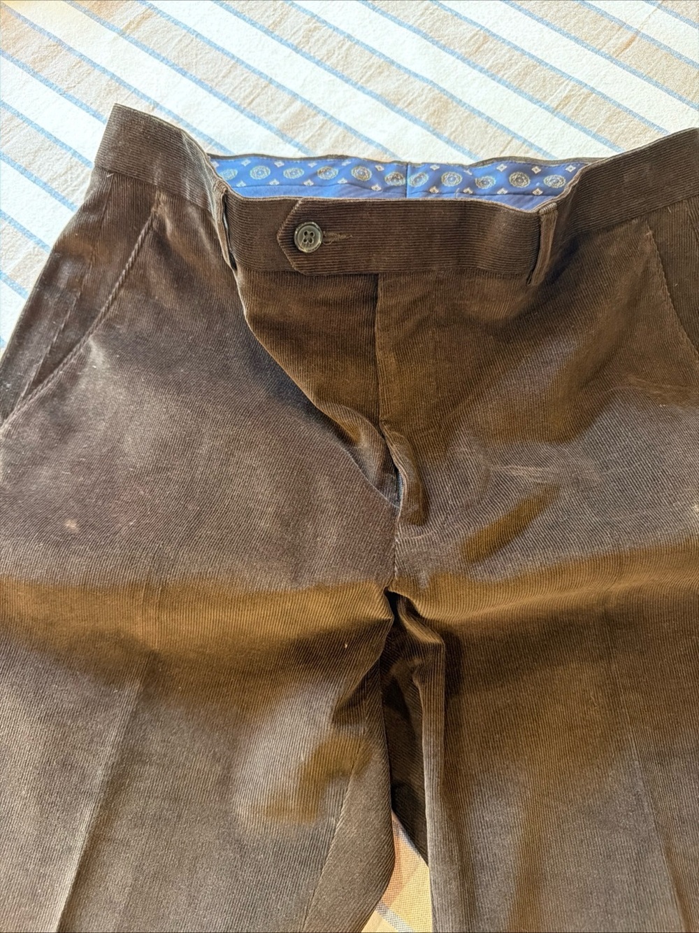 Lauren Ralph Lauren Brown Corduroy Blazer with Tan Elbow Patches - Picture 9 of 16